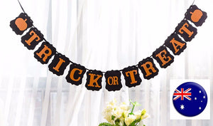 Happy Halloween Trick or Treat Party Hanging Banner Decoration Flag Garland