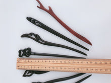 1x Women ebony wooden Oriental Updo Bun Styling boho hair Pin Stick Chopstick