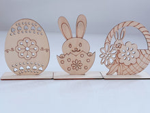 AU Easter Eggs Hunt Bunny Wood Wooden Craft  Gift Decor Decorations Table Stand