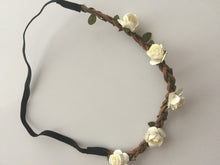 Women Girl Flower Fairy Bohemian Braid Beach Tiara Crown Suede hair headband