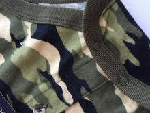 Girl Boy Kid Baby Army Military Party Camouflage Green Camo Romper Bodysuit