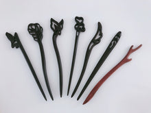 1x Women ebony wooden Oriental Updo Bun Styling boho hair Pin Stick Chopstick