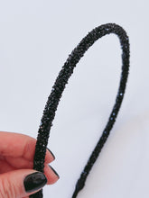 Women Bling Shiny Crystal look Bead Glitter Party Headband Hair Head Band Hoop