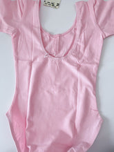 Girl Children Cotton Short Sleeves Ballet Jazz Dance Skate Gymnastics Leotard
