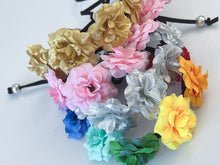 Women Girls Small Flower Party Beach Adjustable Crown hair headband Garland