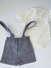 Boy Baby Children Short Sleeves Wedding Formal Romper Shirt Pants Outfits suits