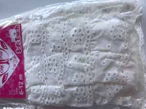 Girl Baby Kid Cream White or Pink Ruffle Bottoms Tights Pantyhose Stockings