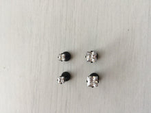 Man Women black bling Crystal Rhinestone Surgical Piercing studs Cubic Earrings