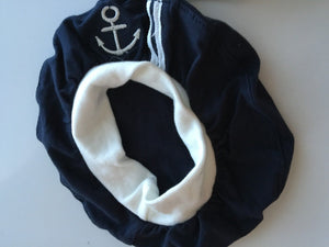 Kids Girl Boy Baby Navy Or White Sailor anchor marine Costume Party Hat Cap prop