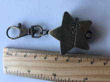 1PC Girls Boy Lady Car or Lucky Star Keyring Key Ring Pocket Watch Novelty Gift