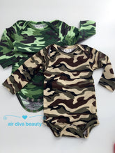 Boy Kid Baby Army Military Party Camouflage Green Camo Romper Bodysuit PROP