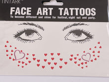 Women Tintark girl Face Mini Flower Body Temporary Tattoo Freckle art Sticker