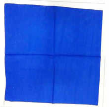 Women Men Retro Hip hop Cotton biker dance Paisley Bandana Hair Headband Wrap Solid Royal Blue