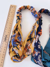 Women Boho Bohemian Satin Cross hair head headband band Scarf Wrap Bandana