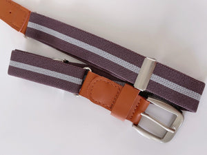 NEW Boys Kids Children Handsome Casual Formal Stripe Elastic Pants Buckle Belt