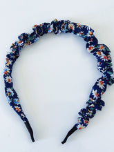 Women Girl Retro Bubble Wrinkled Puffy Scrunch Slim Hair Head Band Headband Hoop