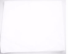 Women Men Retro Hip hop Cotton biker dance Paisley Bandana Hair Headband Wrap Solid White