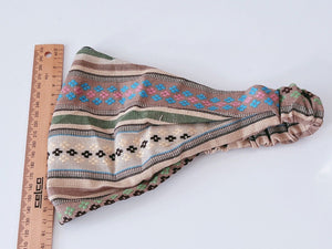 Women Boho Bohemian Cotton Linen Dreads Wide Bandana Hair Band Headband Durag