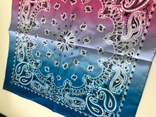 Women Girl Retro Rainbow Colorful Paisley Cotton Bandana Hair Headband Wrap