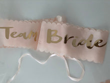 AU Bride to Be Team Hen's Night Party Wedding Rose Gold letter Sash Sashes Belt TEAM BRIDE