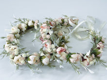 Womens Cream White Flower Leaf Party Wedding Beach Hair Crown Headband Garlands