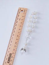 1x Christening Baptism Cross Angel Rose Rosary Bracelet Beads Wrist band Favors