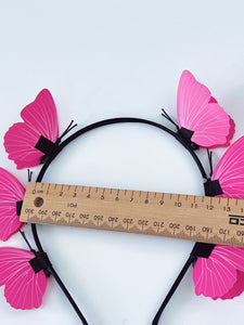Women Girls Fairy Party Butterfly Hair Band Headband Tiara Hoop Fascinator