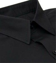 Page Boy Children Party Wedding Long sleeves Plain Black Formal Shirt