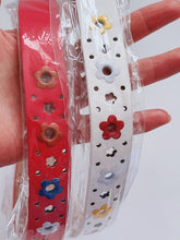 Lady Girls Kid Children Synthetic Leather Chic Flower Floral Pants Buckle Belt