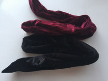 Women Retro Party Velvet 60' 70' 80' bunny ears Hair Head band scarf wrap tie