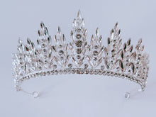 NEW Women Bride Wedding Crystal Red Or Silver Proper Prom Tiara Party High Crown