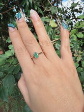 TGGC Emerald Ring 9ct Gold Size N 1/2