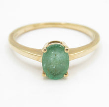 TGGC Emerald Ring 9ct Gold Size N 1/2