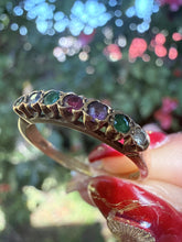 Vintage 1979 London 9ct Gold DEAREST Acrostic Ring Size Q1/2