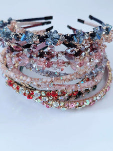 Crystal Beaded Rhinestone Sparkle Headband Hairband