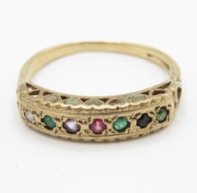 Vintage 9ct Gold DEAREST Acrostic Ring Size L