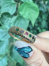 Vintage 9ct Gold DEAREST Acrostic Ring Size L