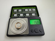 Vintage 9ct Gold Emerald Toi et Moi Ring Size K