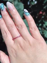 Gemporia Ruby Half Eternity Ring 9ct Gold Size Q