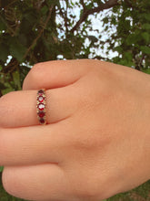 Vintage Birmingham 9ct Gold Garnet Ring