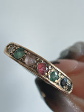 Vintage 9ct Gold Dearest Acrostic Ring Size M