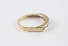 Vintage 9ct Gold Ruby Diamond Eternity Ring Size N