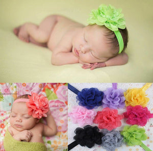 Baby Lace Flower elastic Headband