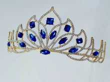 Blue Rhinestone Tiara