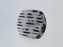 Blue Leopard hair combs perfect for updo and retro hairstyles