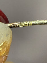 Vintage Birmingham 1979 9ct Gold Ruby Cluster Earrings