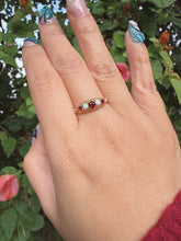 Vintage London Hallmark 9ct Gold Opal Ring Size P