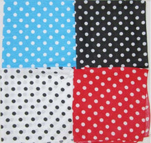 Retro 70' 80' Cotton Polka Dots Bandana Hair Headband Wrap Scarf