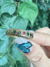 Vintage 9ct Gold Dearest Acrostic Ring Size L