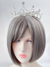 Handmade Crystal Floral Bridal Tiara Elegant Wedding Crown